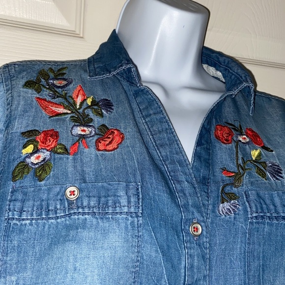 Vintage America Blues Cotton Shirt - Picture 2 of 9